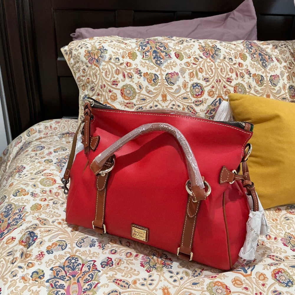 Dooney & Bourke Large TOMATO Penrose Satchel